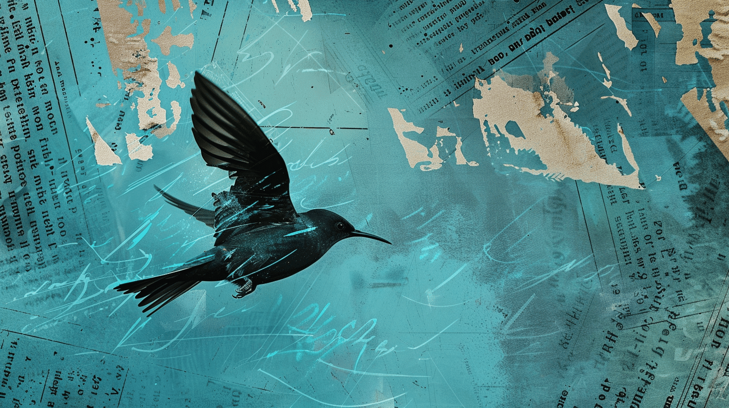 Fond avec oiseau 1 Background plume Numérique