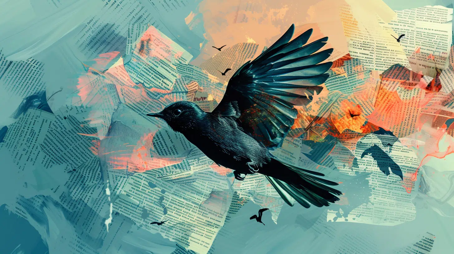 Fond avec oiseau 2 Background plume Numérique