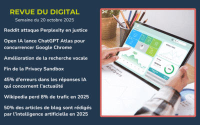 Revue du digital – semaine du 20 octobre 2025