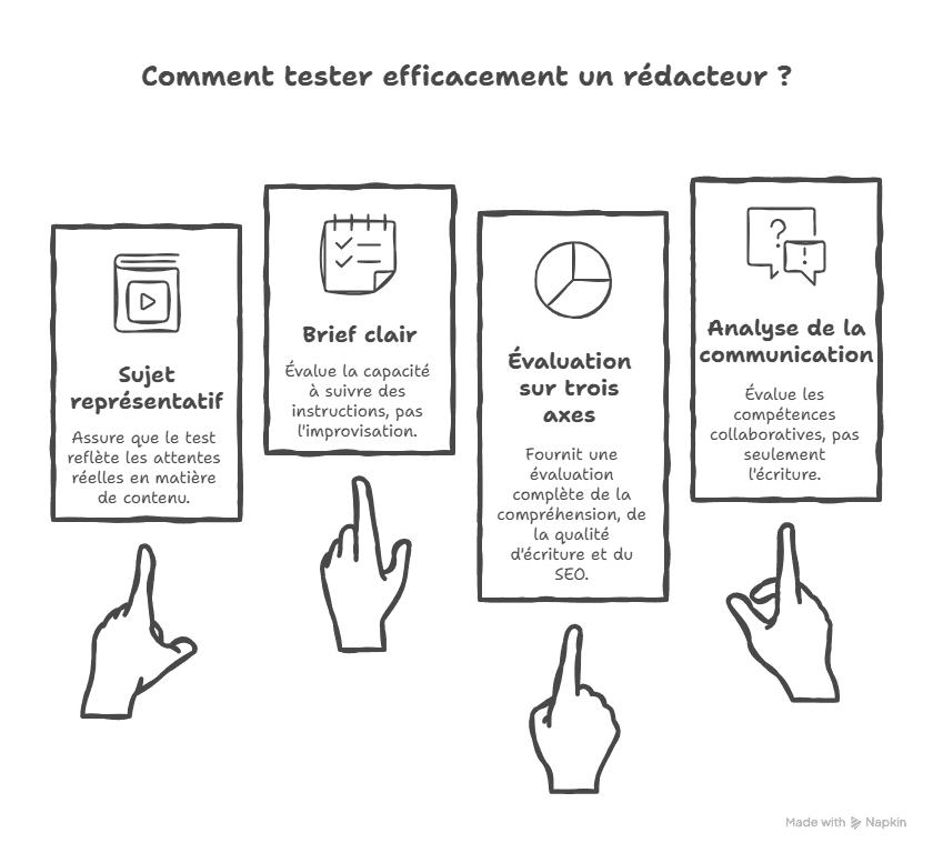 Comment tester un rédacteur avant de lui confier vos contenus clés ?