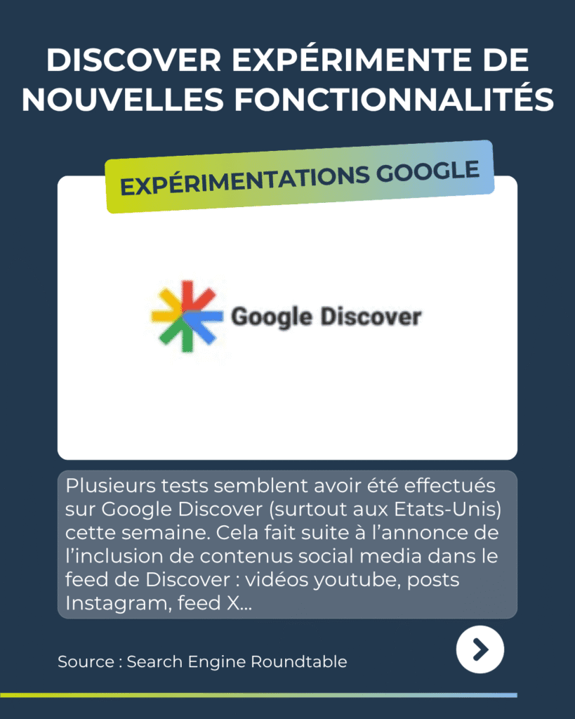 Revue du web Google Discover expérimente de nouvelles fonctionnalités
