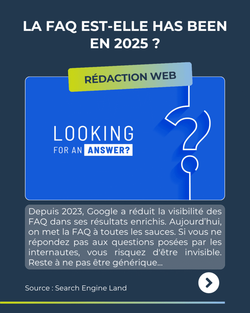 revue du web La FAQ est-elle has been en 2025 ?
