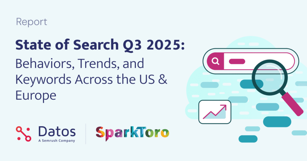 rapport “State of Search Q3 2025” publié par Datos