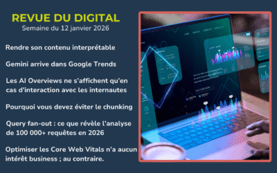 Revue du digital – semaine du 12 janvier 2026