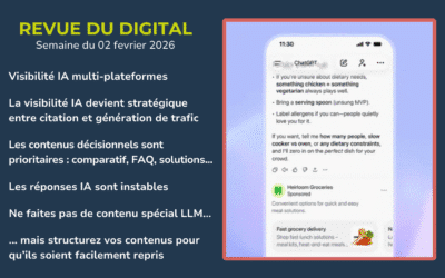 Revue du digital – semaine du 9 fevrier 2026